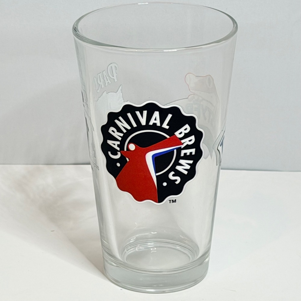 Carnival Cruise Line Pint Glass Parched Pig ThirstyFrog Craft Brews Souvenir 6in